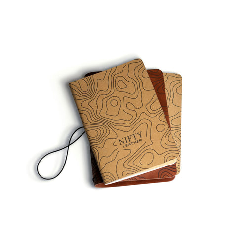 Port A6 leather journal with notebook